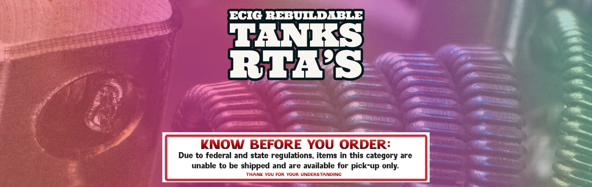 RTA's | Rebuildable Tanks RTA's | Rebuildable Tanks