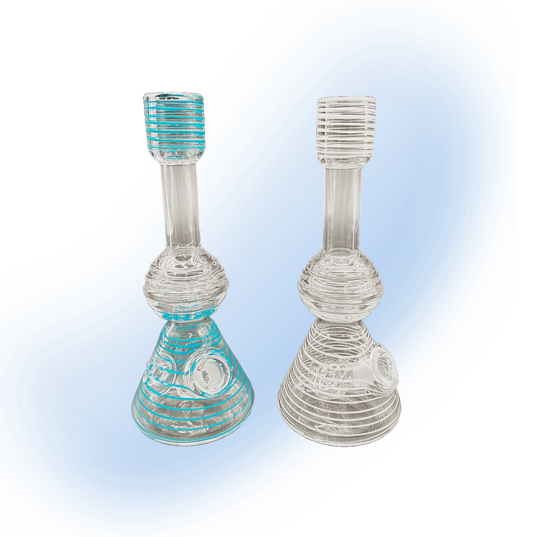 Artistic 10mm Mini Bee Hive Banger Hanger with colorful swirls and unique beehive design.