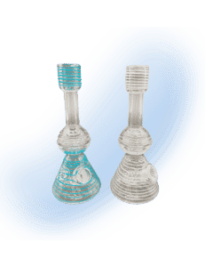 Artistic 10mm Mini Bee Hive Banger Hanger with colorful swirls and unique beehive design.