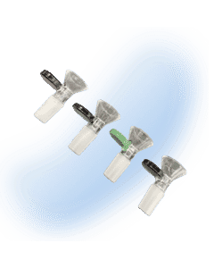 Colored Glass Round Handle Bowl Slide | A1904