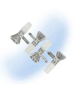 Large Handle Clear Glass Bowl Slide | 14mm Male