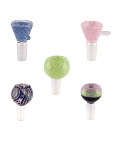 Artistic 14MM slide for bongs, featuring unique and premium styles, ideal for customizing water pipes.