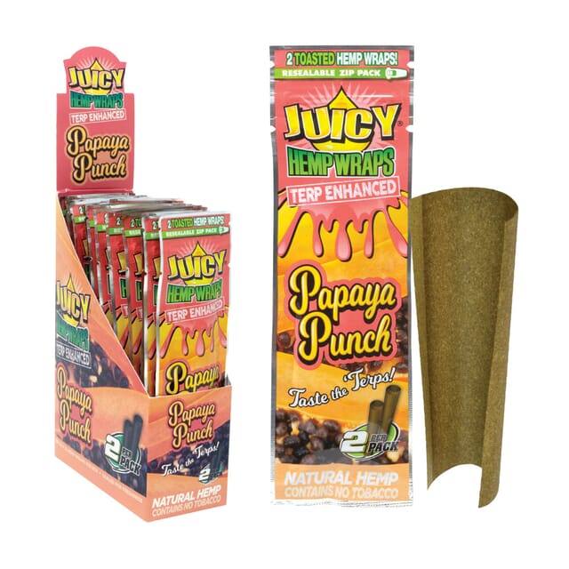 Juicy Jays Hemp Wraps | 2-Pack | Triple-Dip Flavor | Moist & Fresh | Tobacco-Free