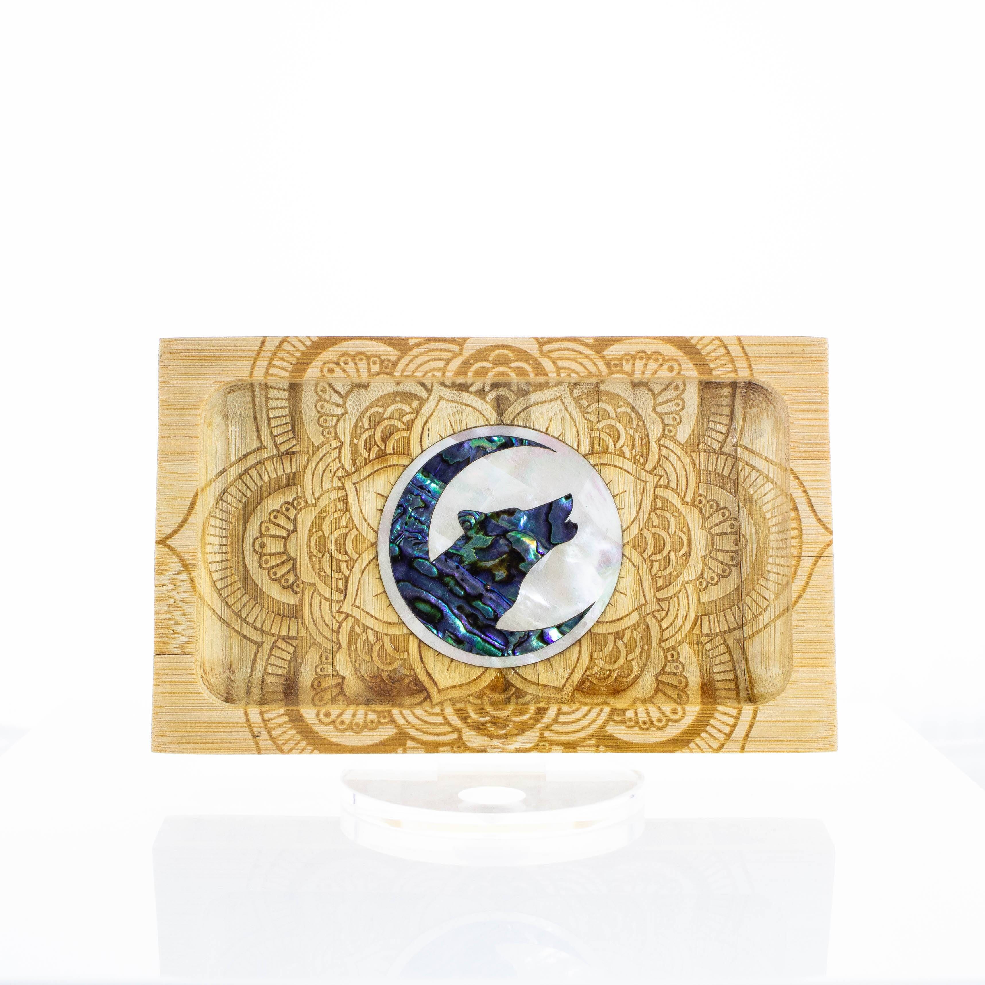 Abalone Inlay Wood Tray by FFC