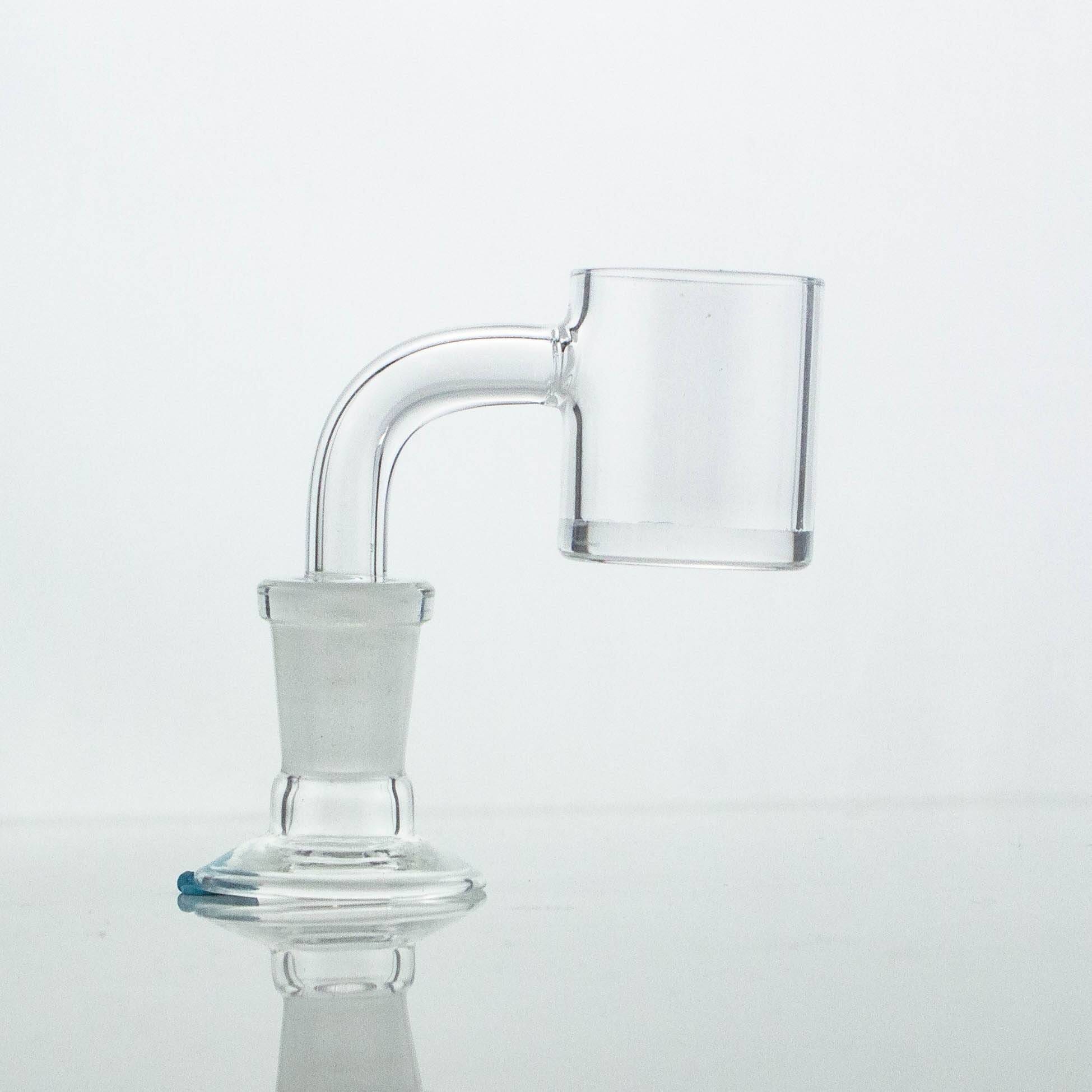 Quartz Banger 10mm Male 90° Clear Bottom/Clear Joint by 217 Glass