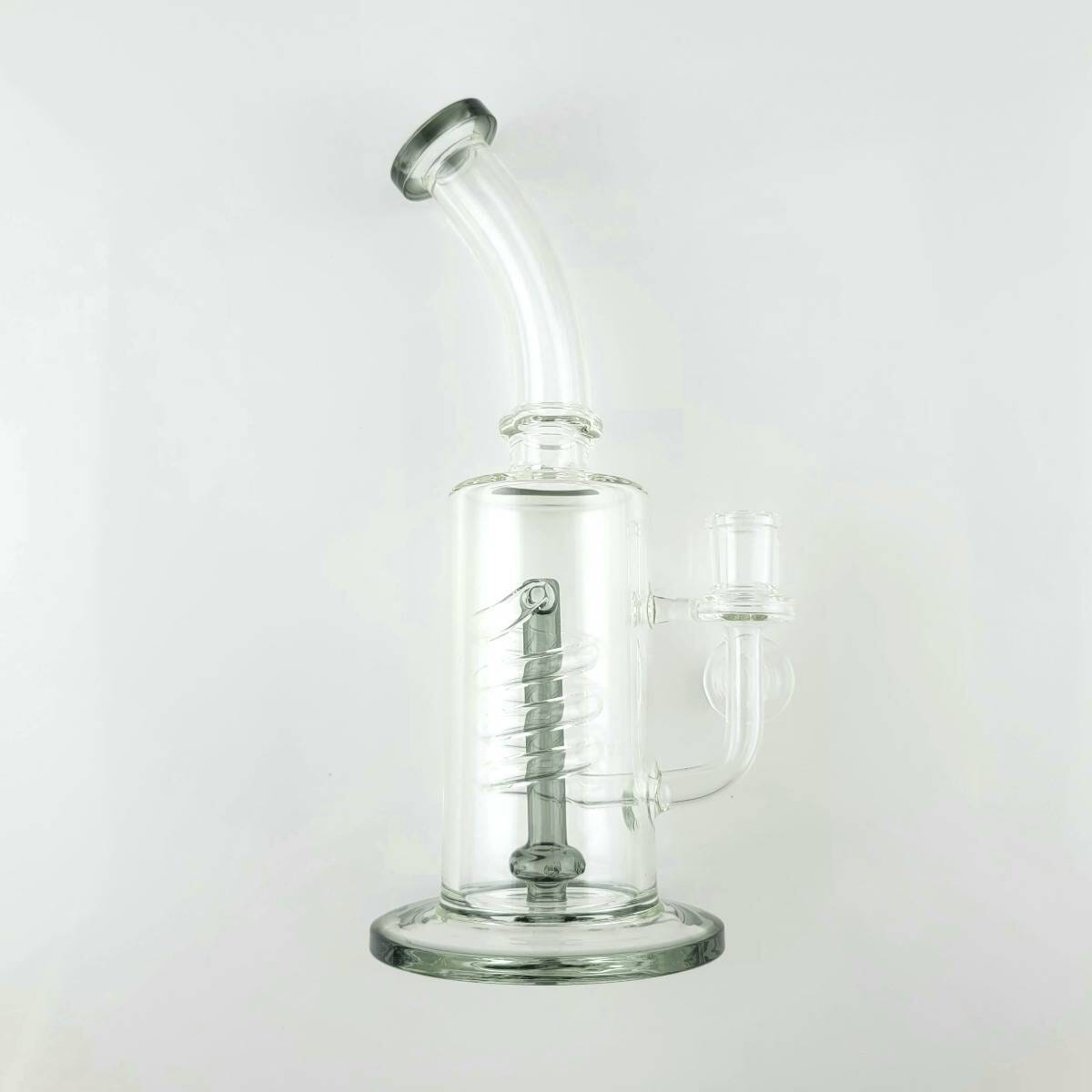 10.5in Rising Swirl Banger Hanger by Import (Trans Black)