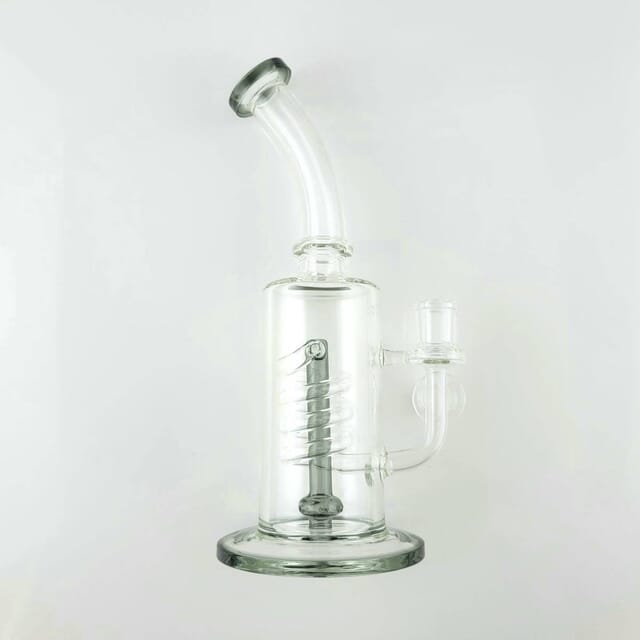 10.5in Rising Swirl Banger Hanger by Import (Trans Black)