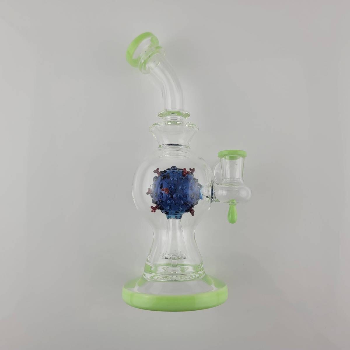 9in Virus Perc Banger Hanger by Import (Milk Green)