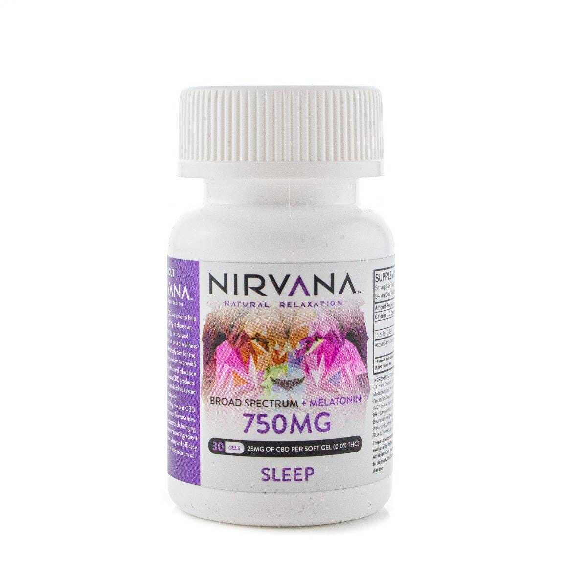 Sleep Blend CBD | Melatonin Capsules by Nirvana | 30 Count