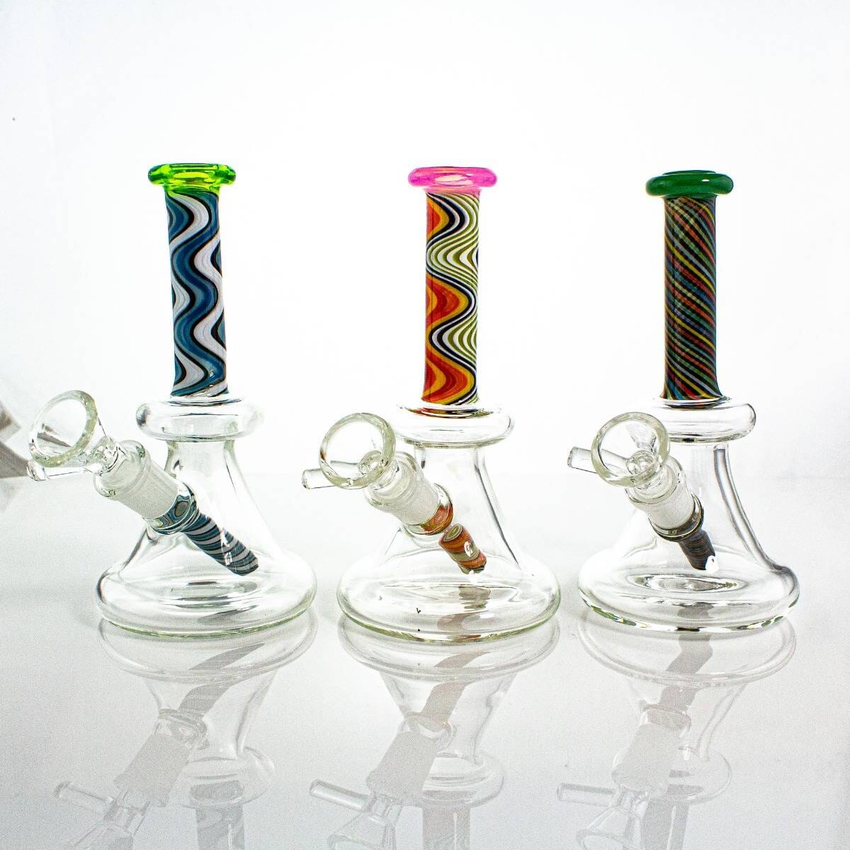 Color Spiral Beaker by Chv Glass