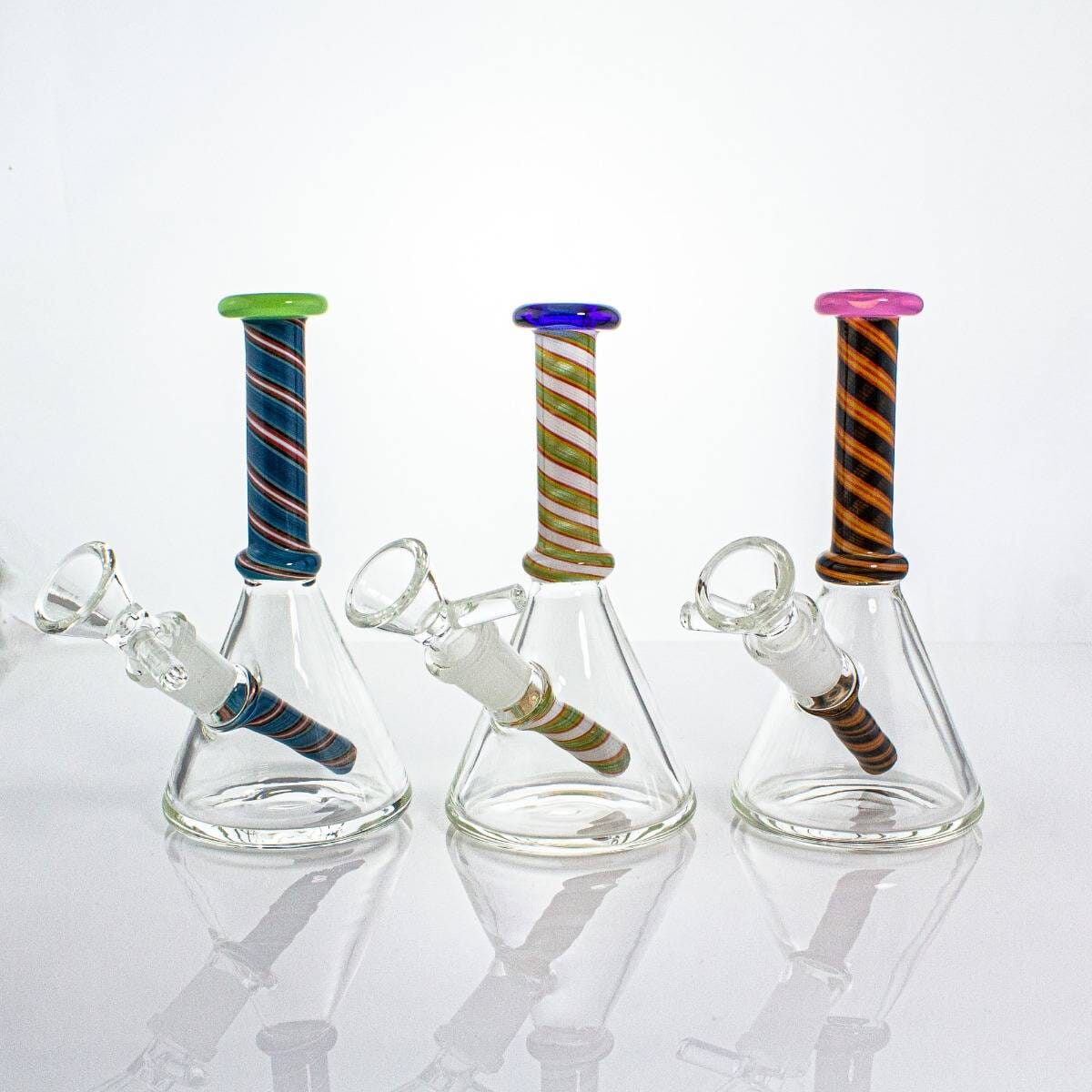 Color Spiral Beaker #2 by CHV Glass