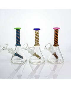 Color Spiral Beaker #2 by CHV Glass