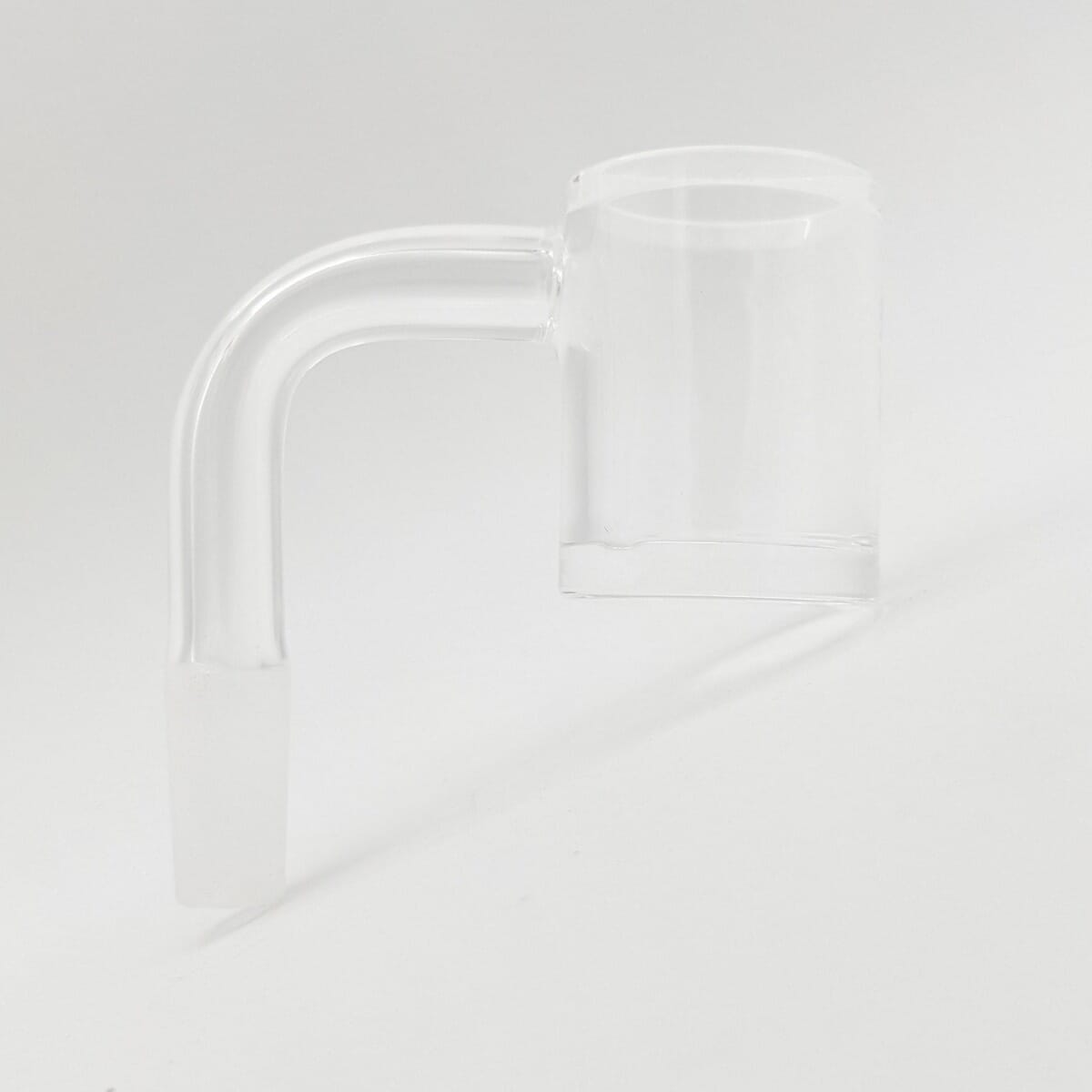 Quartz Banger 10mm Male 90° Clear Bucket/Frosted Joint by 217 Glass