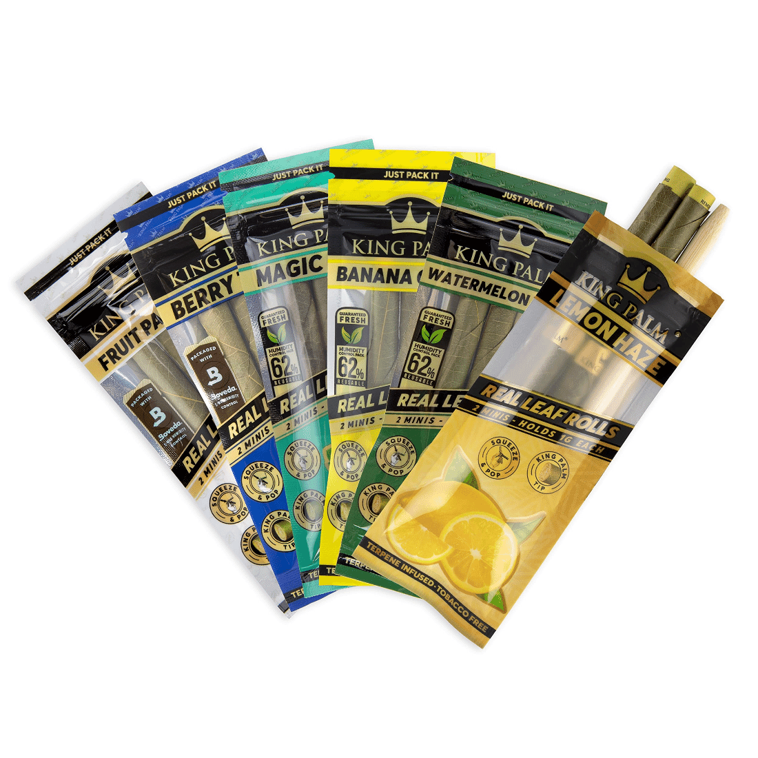 Mini Wraps by King Palm | 2 Pack | Banana Cream