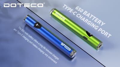 Doteco ST650 510 Thread Battery | Sleek & Adjustable Vape Doteco ST650 510 Thread Battery | Sleek & Adjustable Vape