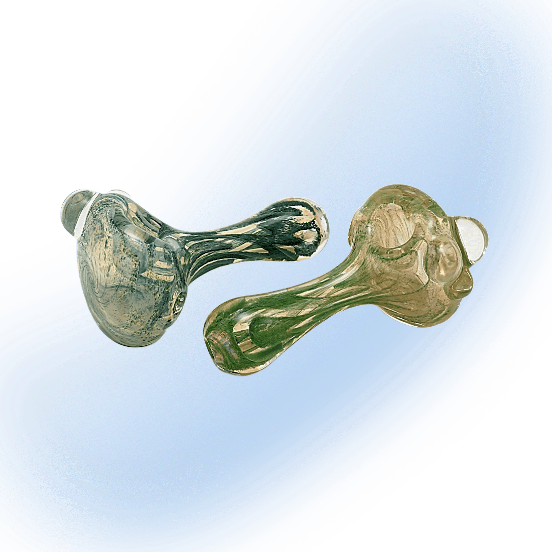 XL Hybrid Frit Ghost Spoon 4.25" | TKO Glass