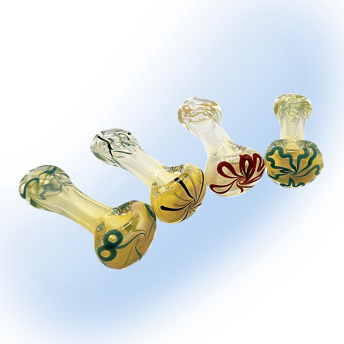 I/O Fumie Color Squiggle Spoon  4" | TKO Glass