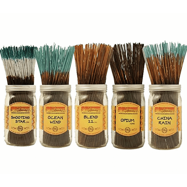7-inch Traditional Incense Sticks by Wild Berry in various scents
