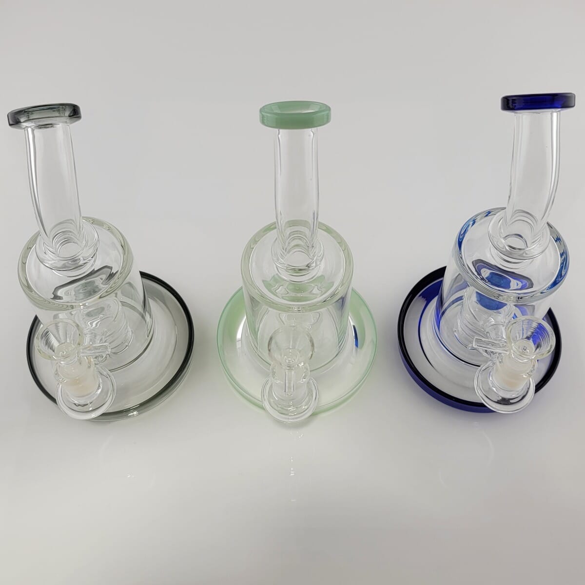 8in Color Rim Layered Dome Perc Banger Hanger by Import
