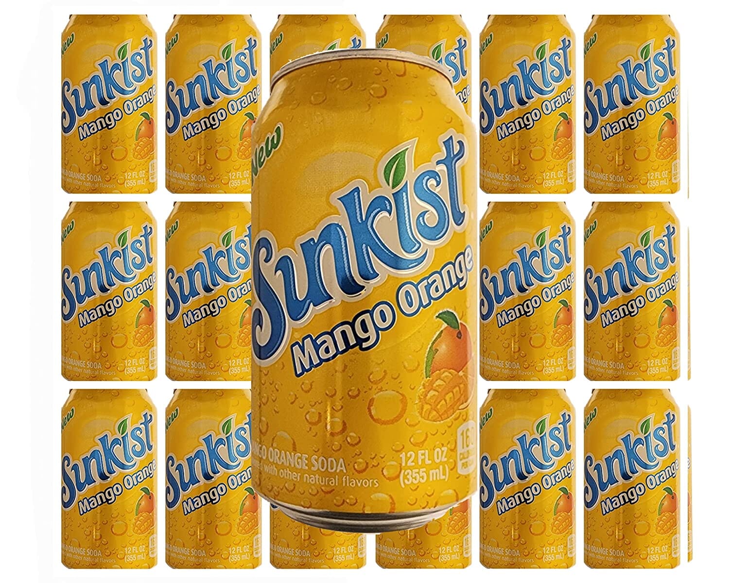 SunKist Mango Orange Soda Can