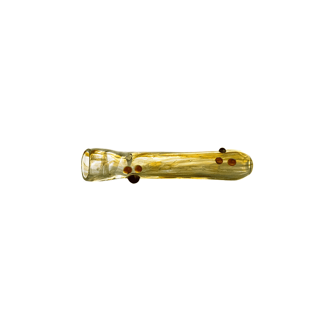 Frit Glass Chillum Pipe by ArtistPipes