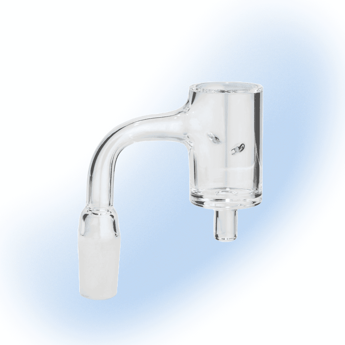 High Five 25mm Auto Spinner Quartz E-Banger with flat top and seamless design