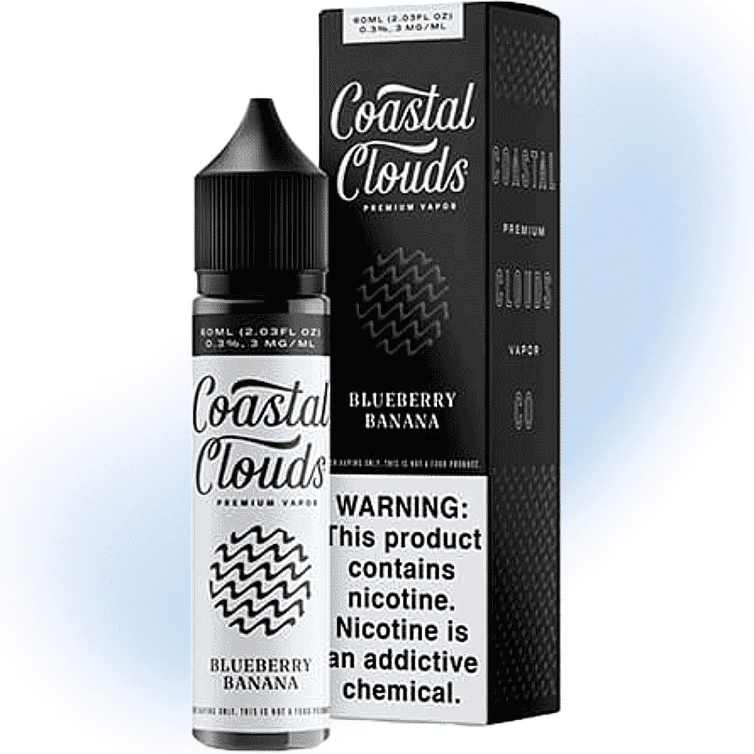 coastal clouds banana blueberry muffin