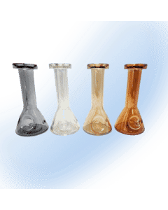 Metallic Glass Beaker Handpipe 5"