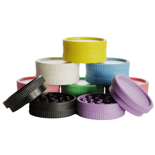 2 Piece Fully Degradable Herb Grinder | 55mm | Assorted Colors