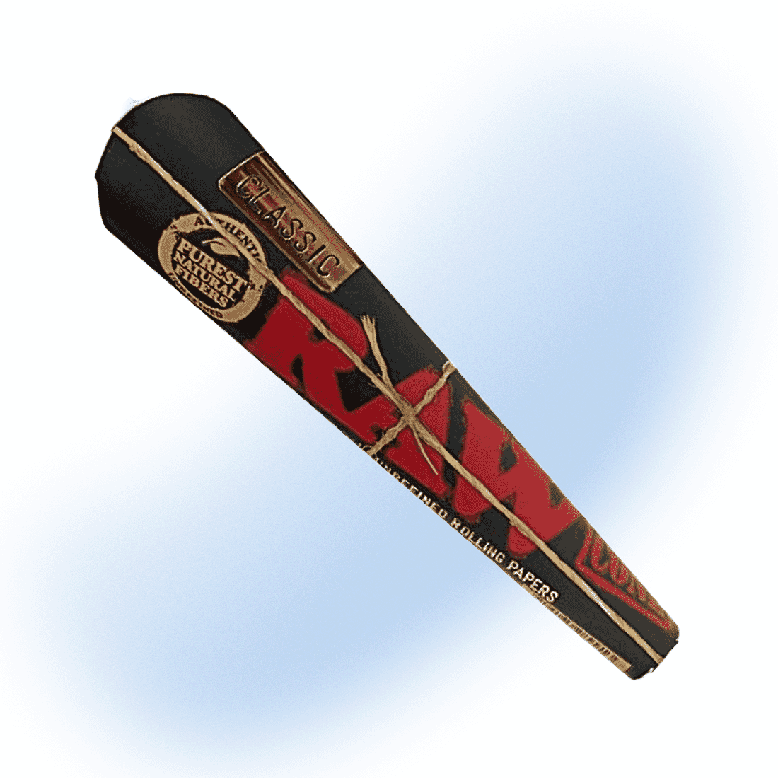 RAW Classic 1¼ natural pre-rolled cones in an open pack