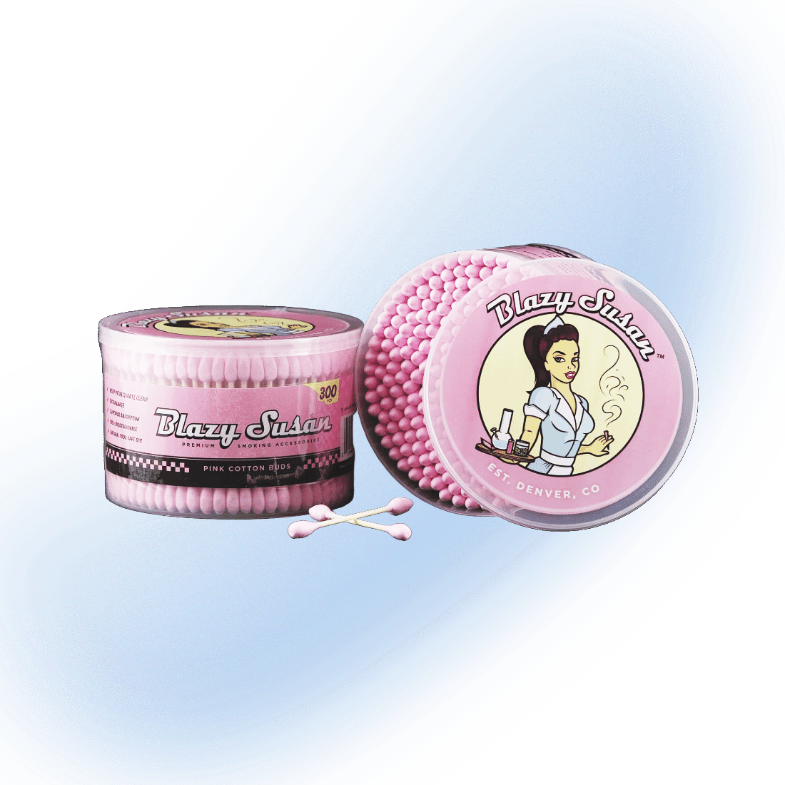 Blazy Susan Pink Cotton Buds | 300 Count Packaging