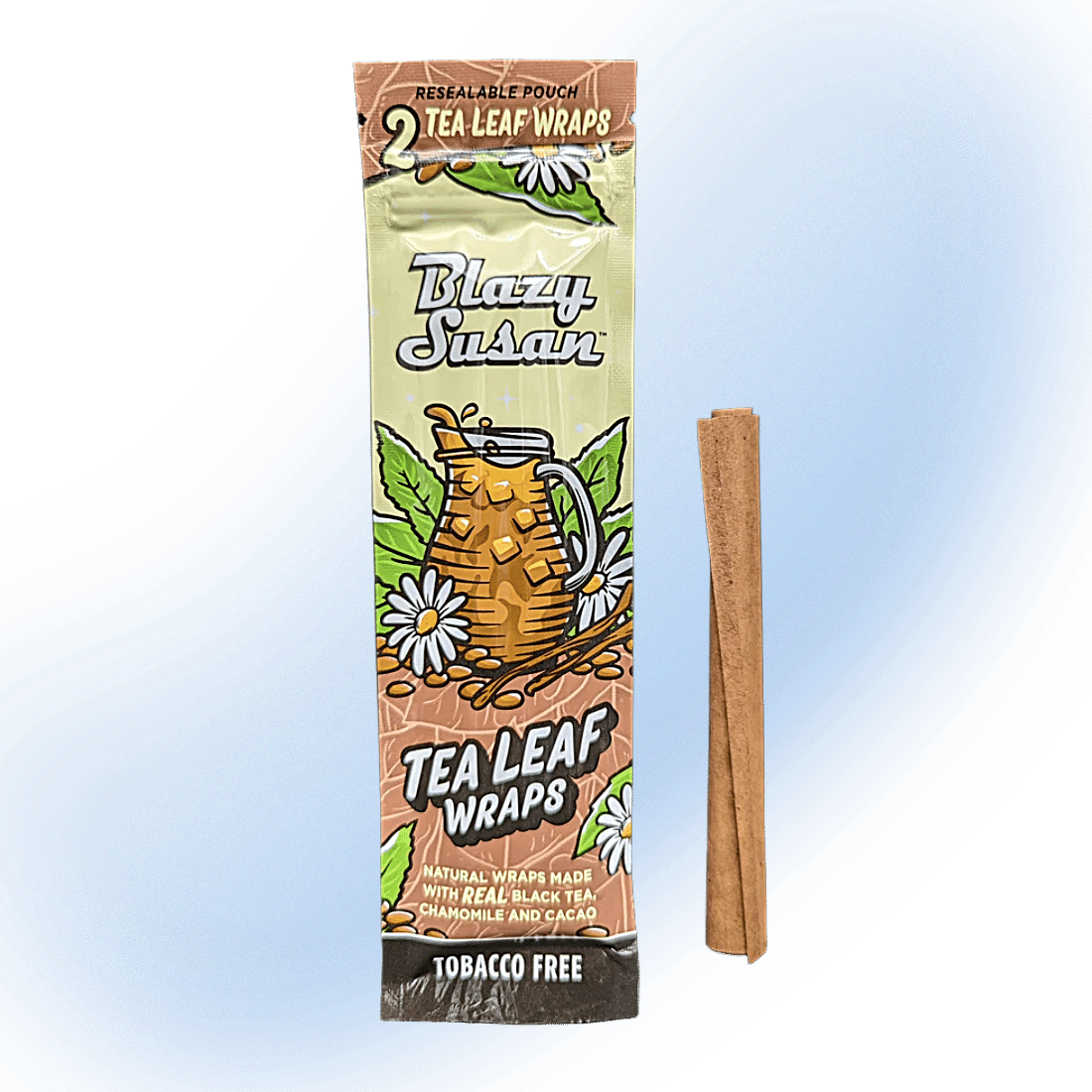 Blazy Susan Tea Leaf Wraps with Black Tea, Chamomile, Cacao | 2 Pack