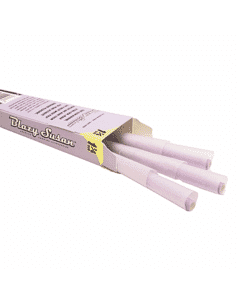 Pack of Blazy Susan Purple 1-1/4 Inch Pre Rolled Cones, perfect for stylish smoking sessions.