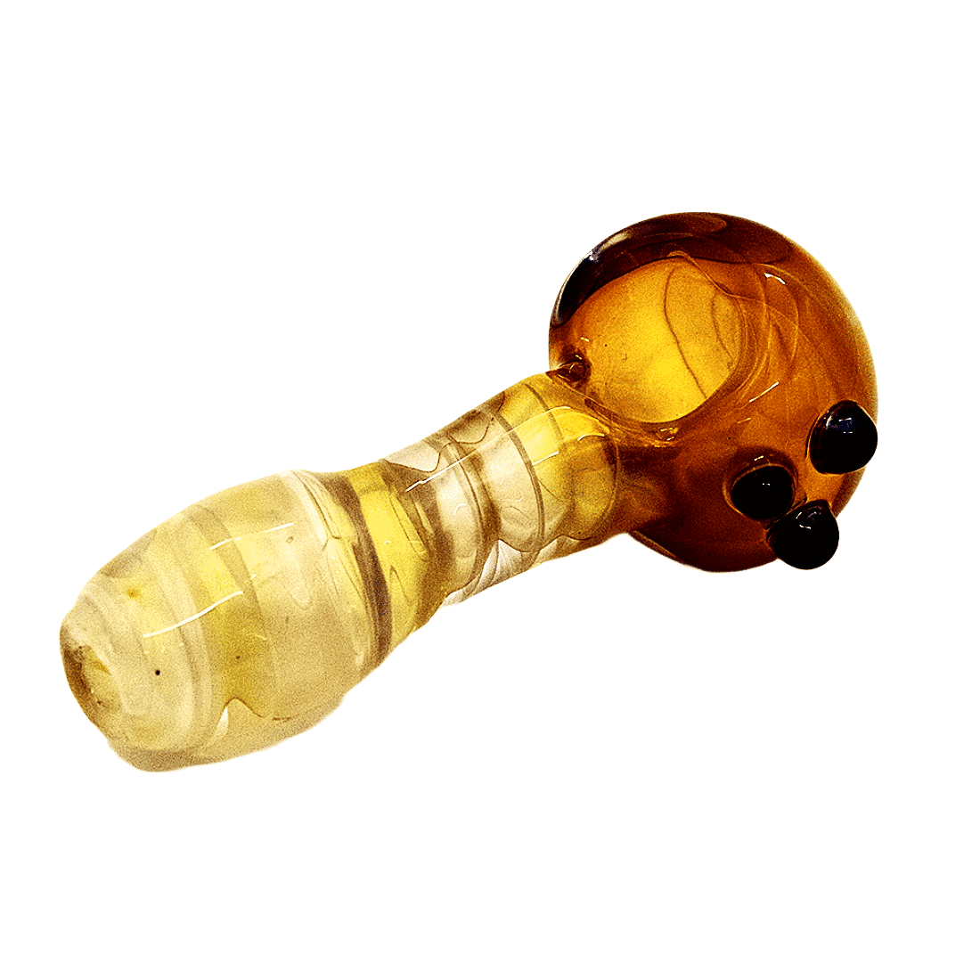 Twisted Fume Glass Spoon Pipe by Brickyard