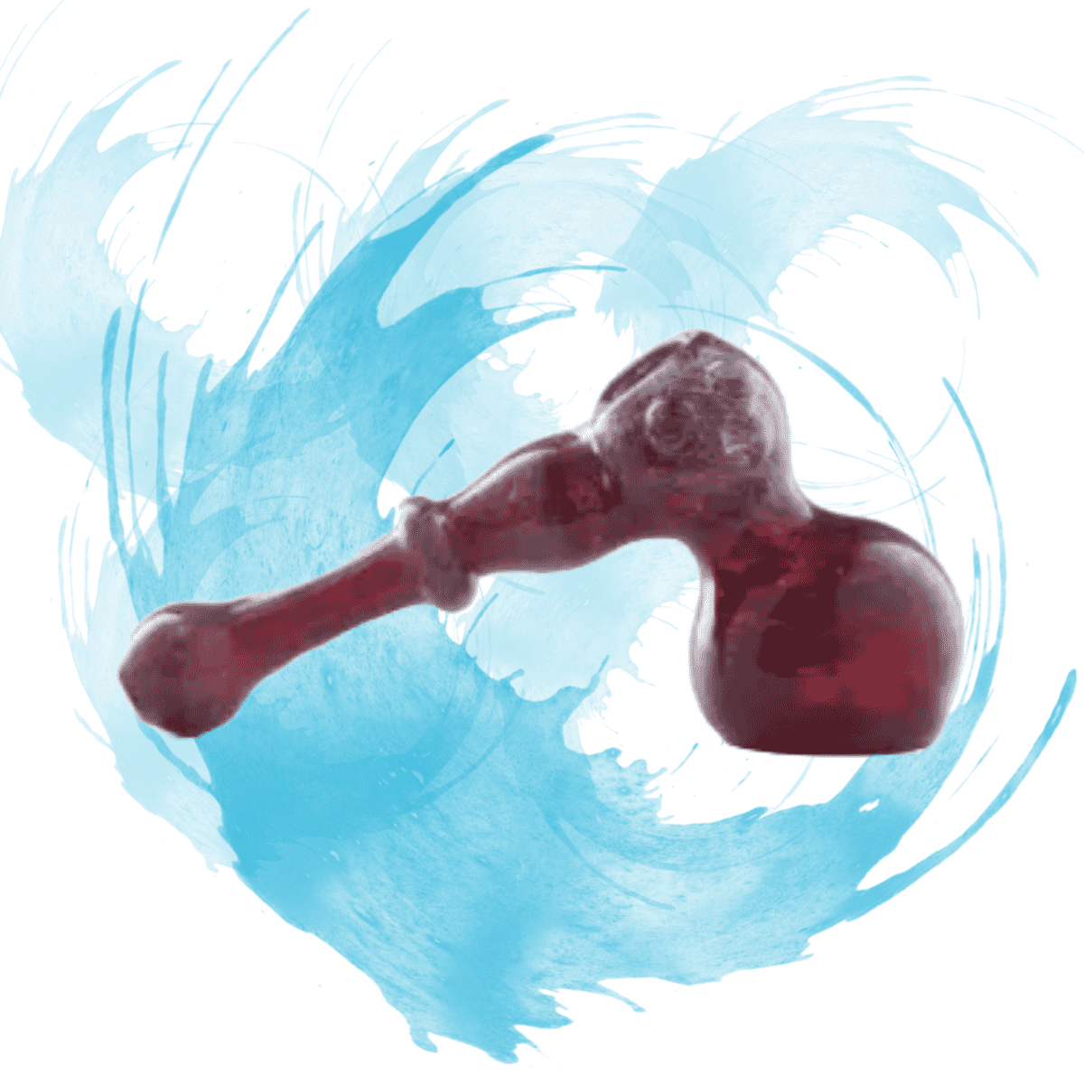 Glass Bubbler by Import