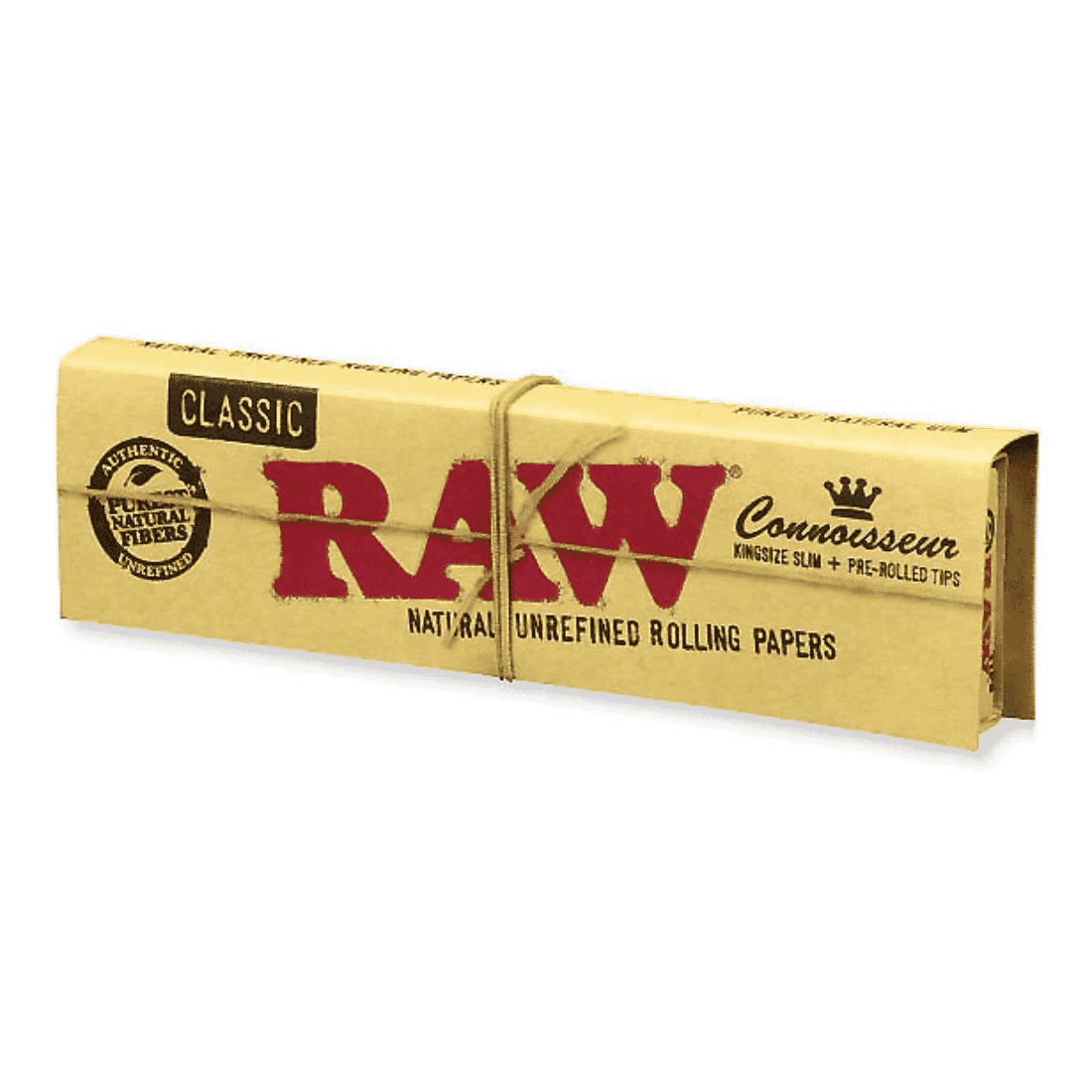 Raw Organic Connoisseur Rolling Papers with Tips | King Size
