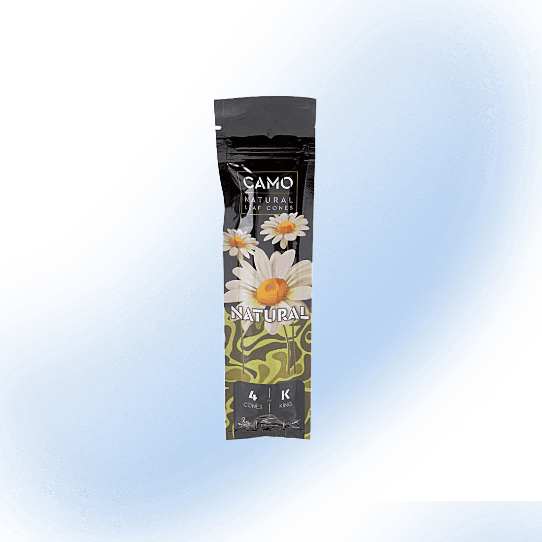 Camo Natural Leaf Cones 4 Pack - Natural 