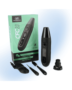 CFC 2.0 Dry Herb Vaporizer by Boundless with adjustable temperatures, ultra-discreet, compact design, and glass adapter