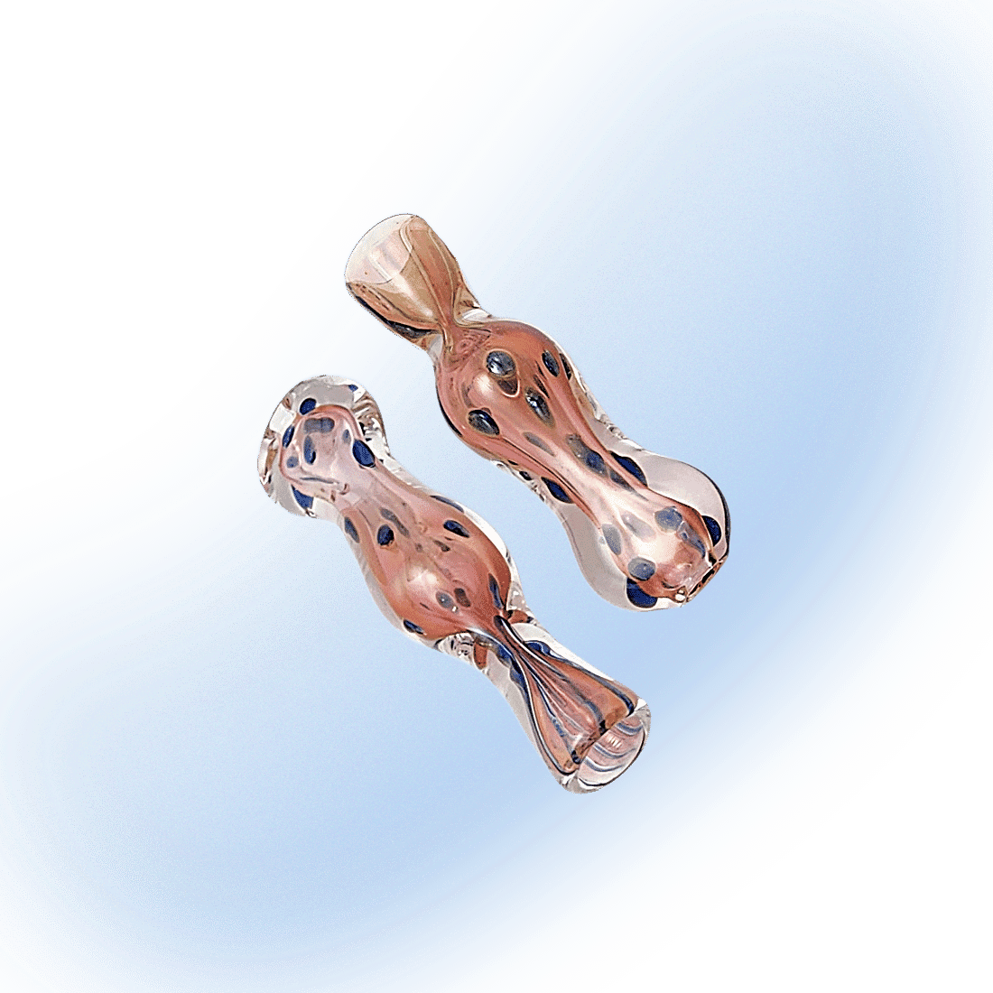 Fumed Glass Thick Bubble Chillum | 3"