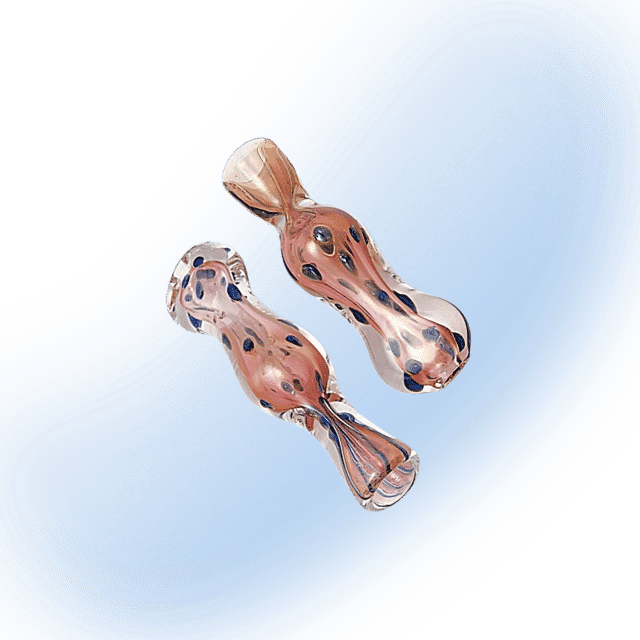 Fumed Glass Thick Bubble Chillum | 3"