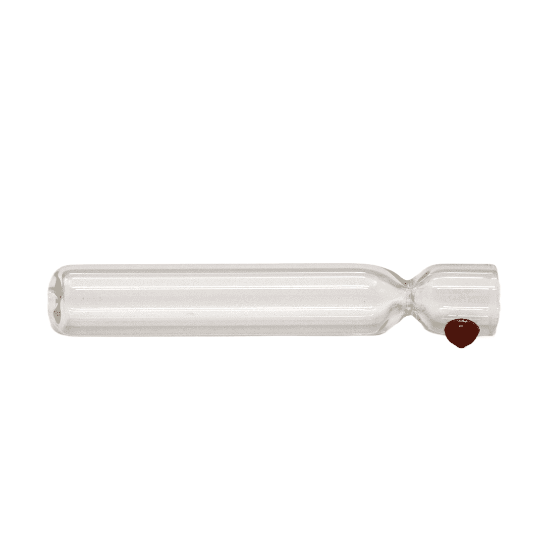 Clear Color Dot Chillum Pipe by Brickyard
