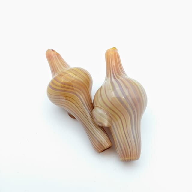 These beautifully designed custom Glass Color Carb Cap by Artist Pipes are the perfect choice for adding more color to your glass rig.