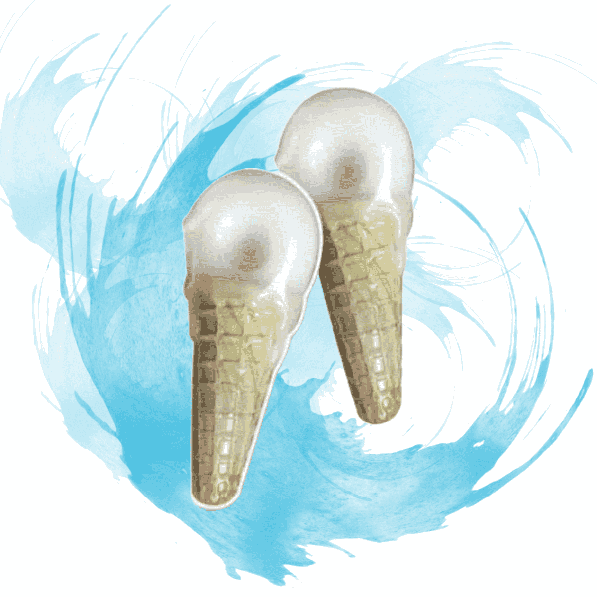 Ice Cream Waffle Cone by Crush Glass