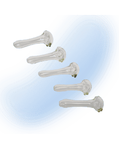 Thick Clear Glass Spoon Hand Pipe by ArtistPipes