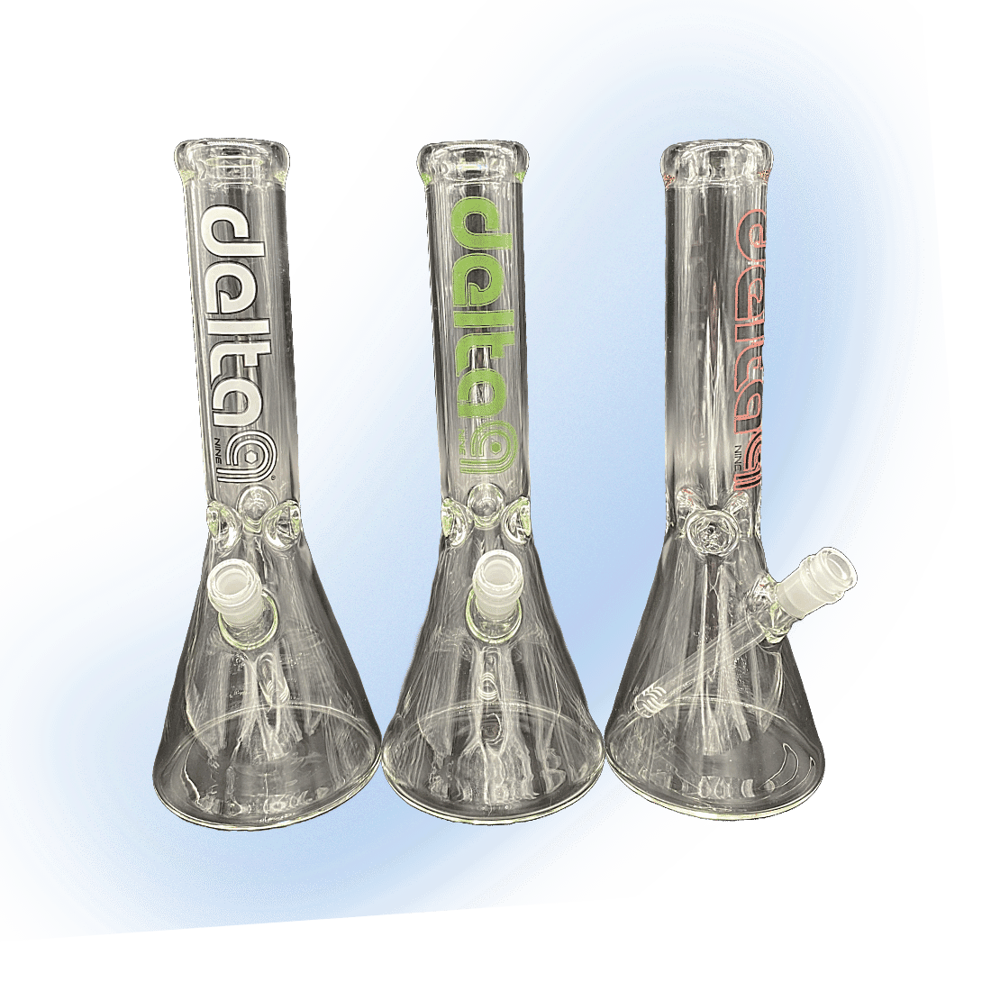 Delta 9 - 14" Clear Glass Beaker Bong | Classic Design Meets Modern Style