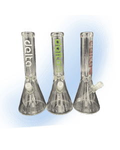 Delta 9 - 14" Clear Glass Beaker Bong | Classic Design Meets Modern Style