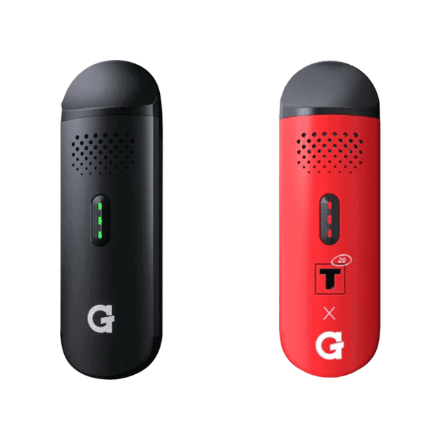 mage showcasing the sleek design of the G Pen Dash dried herb vaporizer by Grenco Science with its key features highlighted.