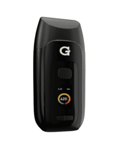 G Pen Dash+ Dry Herb Vaporizer - Sleek design with LED display by Grenco Science.