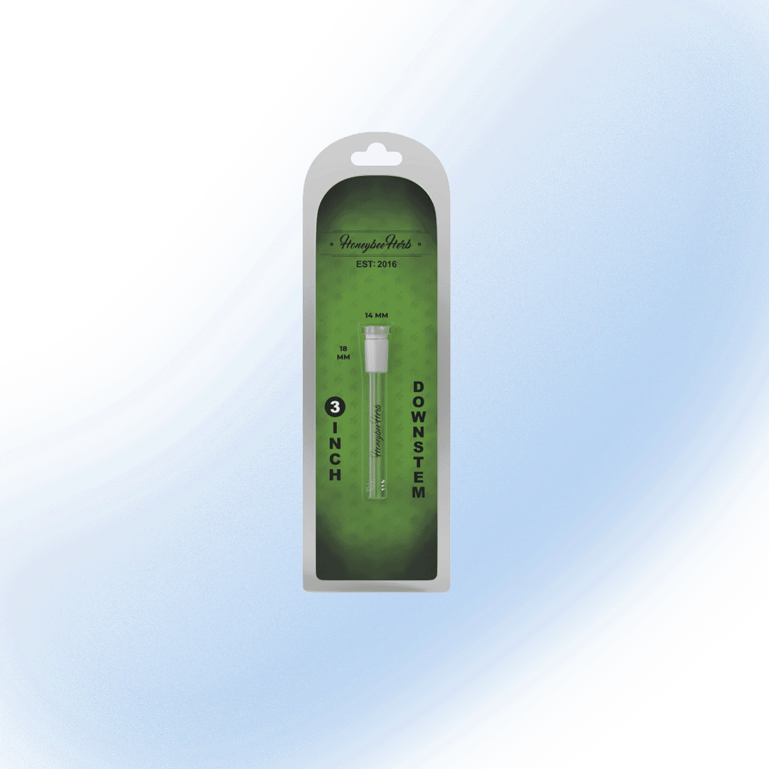 Downstem 3-inch 14mm to 18mm | Honeybee Herb