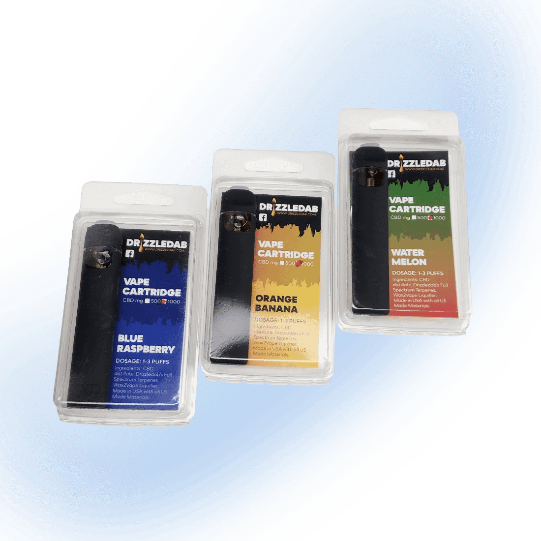DrizzleDab CBD Vape Disposable 1,000mg Flavors